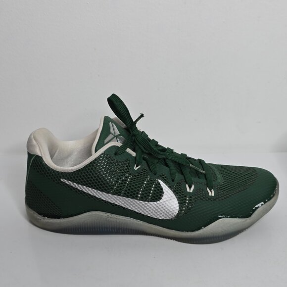 Nike Kobe 11 TB Gorge Green Metallic Silver Mens 10 856485-331 Sneakers FLAWS main image 14